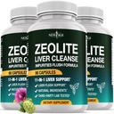 NEW AGE Liver Cleanse & Repair - Help Support Gut Health, and Energy - Zeolite for Adults with Noni, Glutathione, NAC, Chlorella, Spirulina, ALA, Cilantro, Milk Thistle & Shilajit - 270 Count