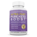 Justified Laboratories Ultra Fast Pure Keto Boost - 60 Capsules - Ketogenic Support from Apple Cider Vinegar, Green Tea Leaf, Vitamin C, Vitamin D3 & Extra Virgin Olive Oil - 30 Servings