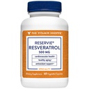 The Vitamin Shoppe Trans-Resveratrol 500mg - Cardiovascular & Longevity Support | Potent Antioxidant | 60 Veggie Caps | Non-GMO Vegan