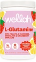 Wellah L-Glutamine Λεμονάδα Φράουλα Γεύση (50 Σερβίρει) - 5g L-Glutamine Per Serving, Γλυκό με Stevia