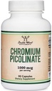 Chromium Picolinate 1000mcg - High Absorption and Bioavailability (90 Vegan Safe Capsules, Non-GMO, Gluten Free) by Double Wood Supplements