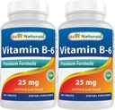 Best Naturals Βιταμίνη B6 25mg 250 δισκία (250 Count (Pack of 2))