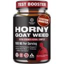 Horny Goat Weed for Men - Extra Strength Male Supplement with Black Maca Root, Tongkat Ali, Saw Palmetto & Panax Ginseng Extract for Stamina & Energy - 60 Count
