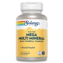 SOLARAY Mega Multi Mineral, Iron Free - ημερήσιο συμπλήρωμα ορυκτών w/Trace Minerals, Ηλεκτρολύτες, Ασβέστιο, Μαγνήσιο, Ψευδάργυρος, Σελήνιο, Βόριο - Κυτταρική Ενέργεια, Ανοσοποιητική Υποστήριξη, 60-Ημέρα Εγγύηση, 25 Serv