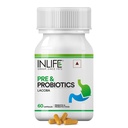 INLIFE Prebiotic and Probiotic Supplement for Gut Health | Lactobacillus Bacteria | Probiotics for Women Men - 60 Capsules