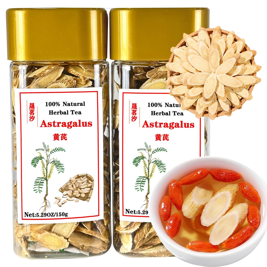 Astragalus membranaceus Astragalus Slice Natural Astragalus Root Huang Qi Astragalus Root Slices 10.5oz/300g Chinese Herbal Tea No Addition 黄芪 黄芪片
