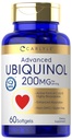 Carlyle Ubiquinol 200mg | 60 Softgels | High Absorption | Active Form of CoQ10 | Non-GMO, Gluten Free Supplement