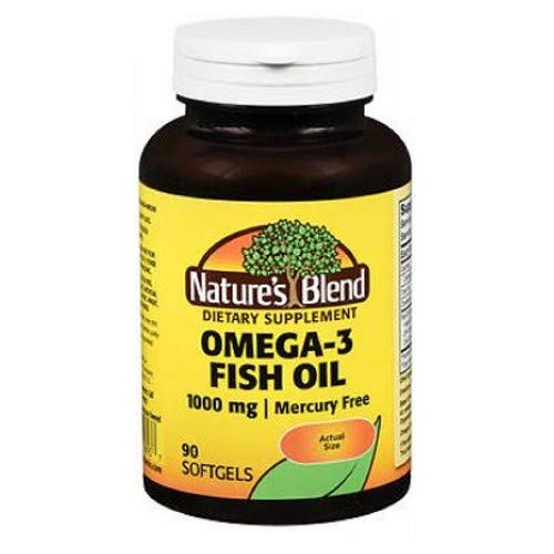 Nature's Blend Omega-3 1000mg - 90 Softgels, Pack of 4