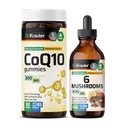 BIO KRAUTER CoQ10 90 Gummies & 6 Mushrooms Tincture 4 Fl. Oz.