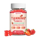 Tanning Gummies for Women and Men, Self Tan Supplement with Beta Carotene, Lycopene, Astaxanthin, Collagen & Vitamins, for Skin Health & Pigmentation, Vegan - 60 Gummies