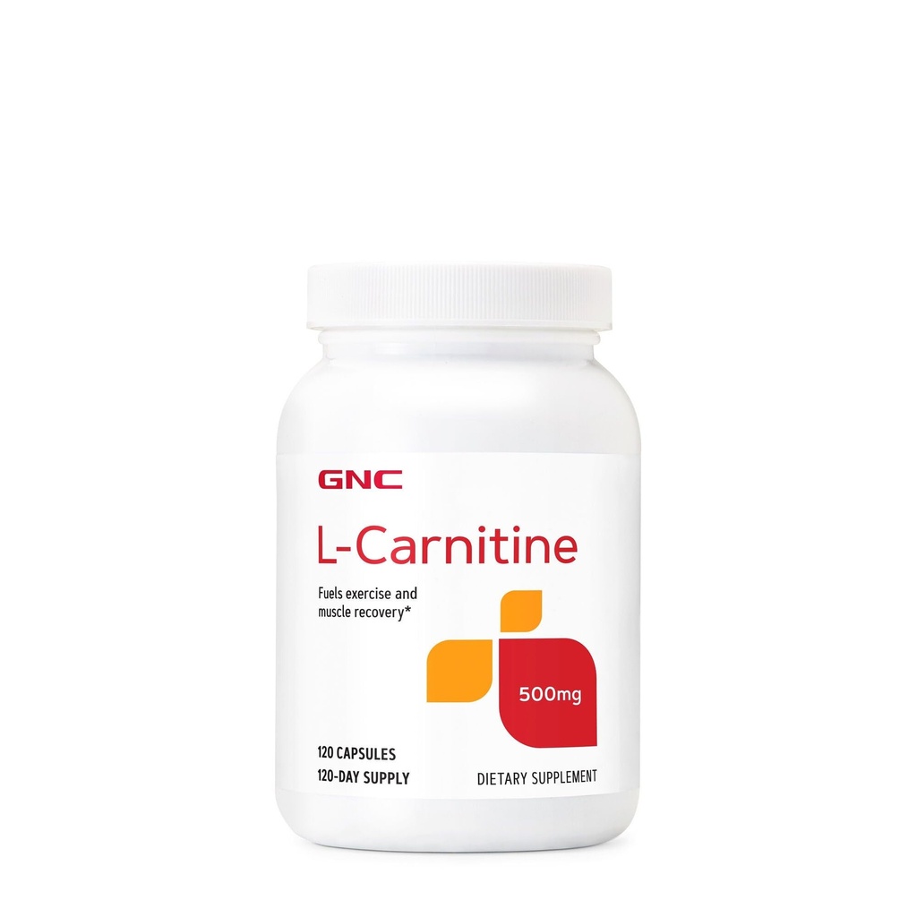 GNC L Carnitine 500mg συμπλήρωμα, υποστηρίζει την αποκατάσταση των μυών, 120 εξυπηρετεί