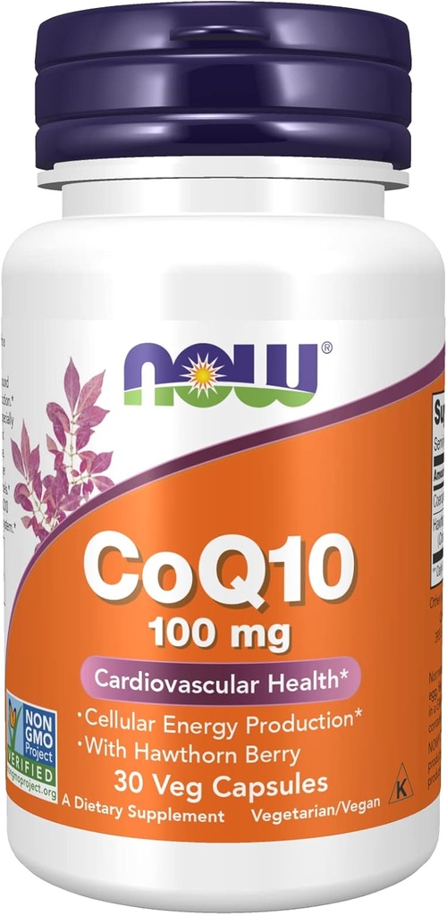 Τώρα τρόφιμα CoQ10 100mg, 30 καπάκια (πολυ-πακέτο)