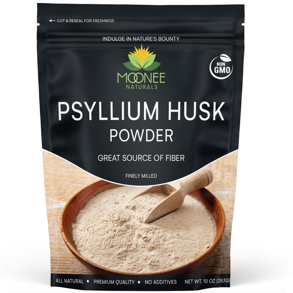 Psyllium Husk Powder (10 OZ), Χωρίς γλουτένη, Μη ΓΤΟ, Λεπτά έδαφος, Κετό φιλικό (10 Ουγγιά (70 εξυπηρετούν))