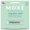 MOXE Migraine Relief Nasal Inhaler, Essential Oils for Headaches & Tension Relief, Portable Aromatherapy, Easy-to-Use, Pure & Undiluted, Peppermint, Spearmint, Eucalyptus, Tea Tree, USA Made, 1 Pack