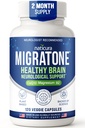 Migratone Migraine Relief Nutritional Support Supplement - with Magnesium, Riboflavin Vitamin B2, B6 & B12, Microactive Coq10, Feverfew, PA-Free Butterbur, and Folate - Clinically Preferred Blend