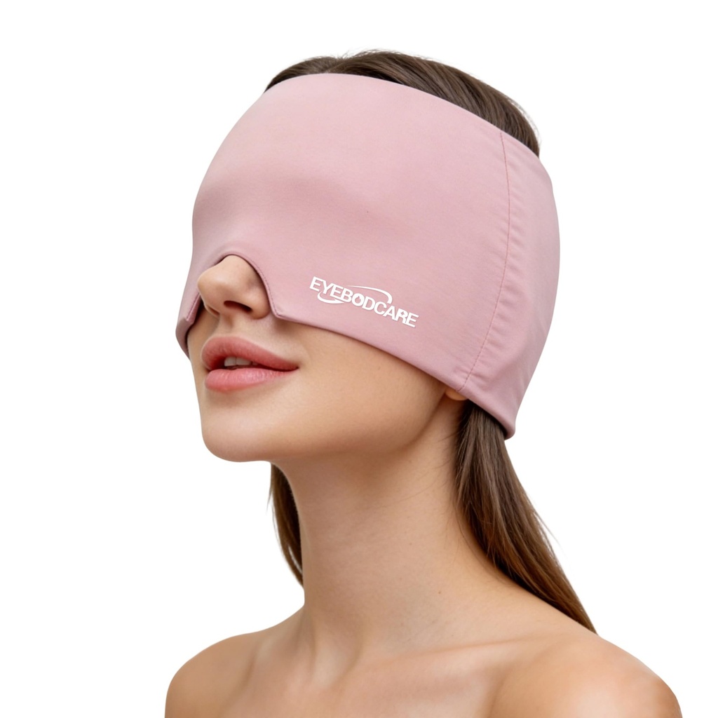Migraine Relief Cap, Reusable Headache Relief Hat with Hot & Cold Therapy, Odorless Gel Ice Head Wrap for Migraines, Tension, Sinus Pressure, Stress Relief, One Size Fits All (2, Pink)
