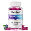 L Theanine Gummies for Adults & Kids, Liposomal L-Theanine 200mg 400mg Supplement with GABA, 5-HTP, Magnesium, Ashwagandha & Vitamin B6 for Focus, Relaxation, Sugar Free, Vegan, 60 Chewable