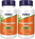 NOW Foods Supplements, Peppermint Gels with Ginger & Fennel Oils, Enteric Coated, Digestive Support*, 90 Softgels, (Pack of 2)
