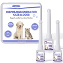 QUBIT Disposable Pet Enema for Cats & Dogs – Rectal Gel to Soften Stool, Stimulate Bowel Movements & Relieve Constipation – Eases Painful Elimination – 6 mL Syringe (3-Pack)