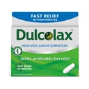 Colace Stool Softener Plus Stimulant Laxative 60 Count and Dulcolax Medicated Laxative Suppositories 28 Count
