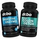 Digestive Enzymes & Colon Cleanser Detox - Συμπλήρωμα διήθησης & 15 ημερών Εντερικά χάπια καθαρισμού για γυναίκες & άνδρες - Γρήγορο φυσικό λάξευση για την ανακούφιση της δυσκοιλιότητας & Bowel Movement Συμπληρώματα για το έντερο