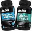Digestive Enzymes & Colon Cleanser Detox - Συμπλήρωμα διήθησης & 15 ημερών Εντερικά χάπια καθαρισμού για γυναίκες & άνδρες - Γρήγορο φυσικό λάξευση για την ανακούφιση της δυσκοιλιότητας & Bowel Movement Συμπληρώματα για το έντερο