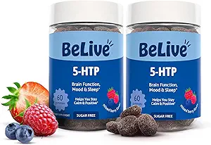 Belive 5-HTP Gummies – 2 Pack - 120 Ct I 5HTP Calming Gummies for Heightened Focus, Relaxation & Rest for Adults 