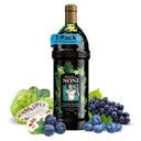 Tahitian Noni Juice by Morinda – Original Pure Noni Fruit Blend with Blueberry, Grape Extracts – Healthy Superfood Vitality Daily Wellness Drink – 1 Pack of 1L Bottle