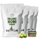 Healing Noni - 4-Pack Zip Plastic Bag 8oz - 100% Pure Organic Powder - All-Natural Unsweetened Fresh Fruit - Farm Direct - USDA Certified