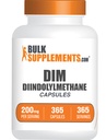 BulkSupplements.com DIM Capsules - Diindolylmethane, DIM Supplement for Men & Women - Gluten Free, 1 Capsule per Serving (200mg), 365 Count (Pack of 1)