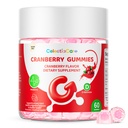 Cranberry Gummies with Probiotics & D-Mannose for Women & Men – Bladder & Urinary Tract Health, Digestive & Immune Support, Sugar Free, Vegan, Non-GMO, 60 Count