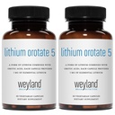 Lithium Orotate - 5mg of Elemental Lithium, 60 Vegetarian Capsules (Pack of 2)