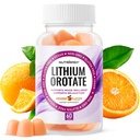 NutraPep Lithium Orotate 5mg Gummies - Lithium Orotate for Mood Wellness Relaxation Stress Management Support - Vegan Gluten-Free Non-GMO Orange Flavor 60 Gummies