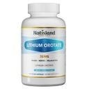 Lithium Orotate 20 mg - Brain & Nerve Health Support for Healthy Aging, Low Dose Lithium Supplements, High Bioavailability Trace Mineral, Vegan, Non-GMO, Gluten Free, 90 CT