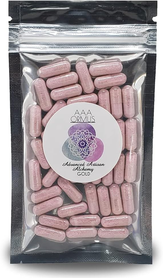 ORMUS Gold - Κολλοειδής χρυσός κάψουλες Vegan - Monoatomic Gold Ormus - The Philosopher's Stone - 45 Count Bag