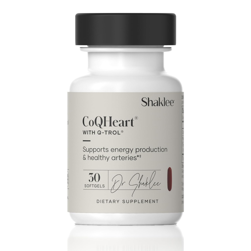 CoQHeart® με Q-Trol®- Ενεργειακή Υποστήριξη για την Υγεία της Καρδιάς - Συνένζυμο Q10 και Resveratrol Blend - Διευκολύνει την Παραγωγή Ενέργειας και την Υγεία Αίματος - Προστατεύει Αρτηρίες - 30 Softgels