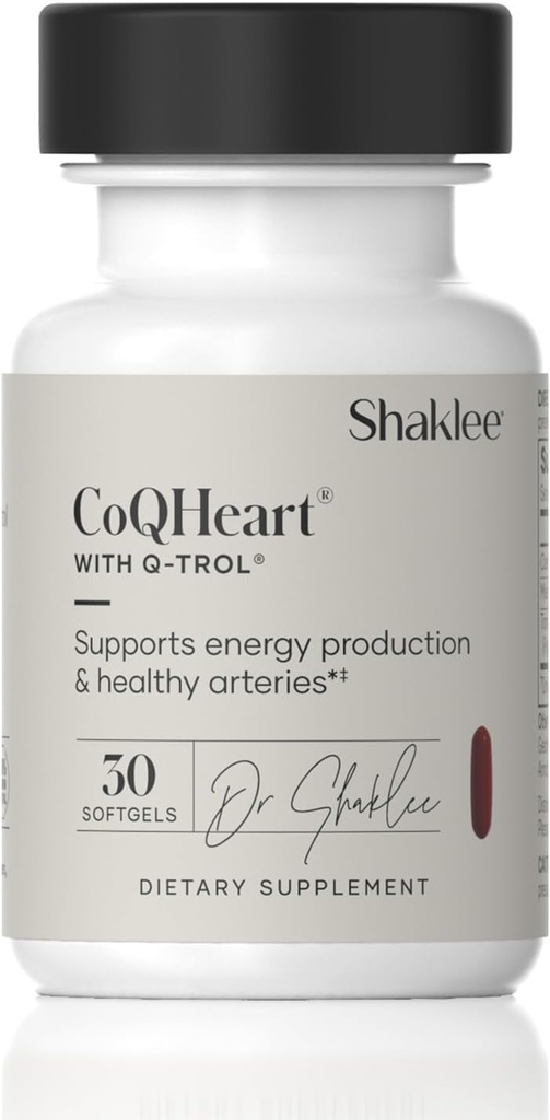 CoQHeart® με Q-Trol®- Ενεργειακή Υποστήριξη για την Υγεία της Καρδιάς - Συνένζυμο Q10 και Resveratrol Blend - Διευκολύνει την Παραγωγή Ενέργειας και την Υγεία Αίματος - Προστατεύει Αρτηρίες - 30 Softgels