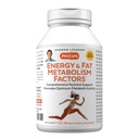 ANDREW LESSMAN Energy and Fat Metabolism Factors 60 Capsules - Promotes Optimum Fat Burning and Energy Metabolism, with Carnitine, Green Tea, Guarana, Ginseng, B-Complex. Easy to Swallow Capsules