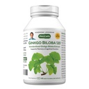 ANDREW LESSMAN Ginkgo Biloba 120mg - 60 Capsules - Standardized Extract to Maintain Flow of Oxygen and Nutrients to Fuel The Brain. Supports Brain, Memory and Cognitive Function. No Additives