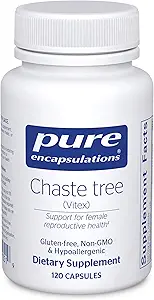 Pure Encapsulations Chaste Tree (Vitex) - Supports Menstrual Cycle Regularity - for Breast Comfort* - Women's Supplement - Hormonal Balance Support - Non-GMO & Vegan - 120 Capsules