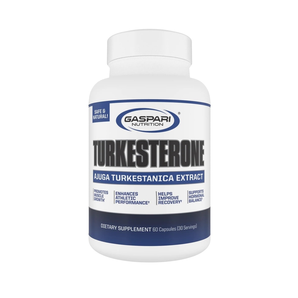 Gaspari Nutrition Turkesterone, Natural Strength Supplement, Enhanced Absorption, Lean Muscle, Recovery & Performance (30 Servings)