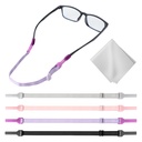 Buyisgle Kids Eye Glasses Strap - No Tail Sunglasses Straps Cords for Boys Toddler and Girls - Eyeglass Holders Around Neck - Adjustable Eyewear String Lanyard Retainer - 4 PCS（10.5 Inch multicolor