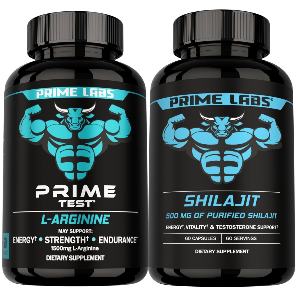Prime Labs L Arginine + Shilajit Capsules