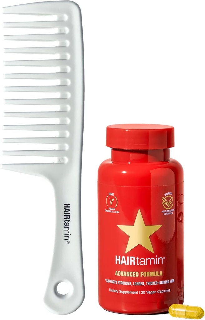 Hairtamin Advanced Vegan Biotin συμπλήρωμα πακέτο 