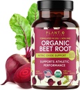 USDA Plant.O Premium Organic Beet Root Tablets [1350mg Beets Powder] με Μαύρο Πιπέρι για Επιπλέον Απορρόφηση - Συμπλήρωμα οξειδίου του αζώτου