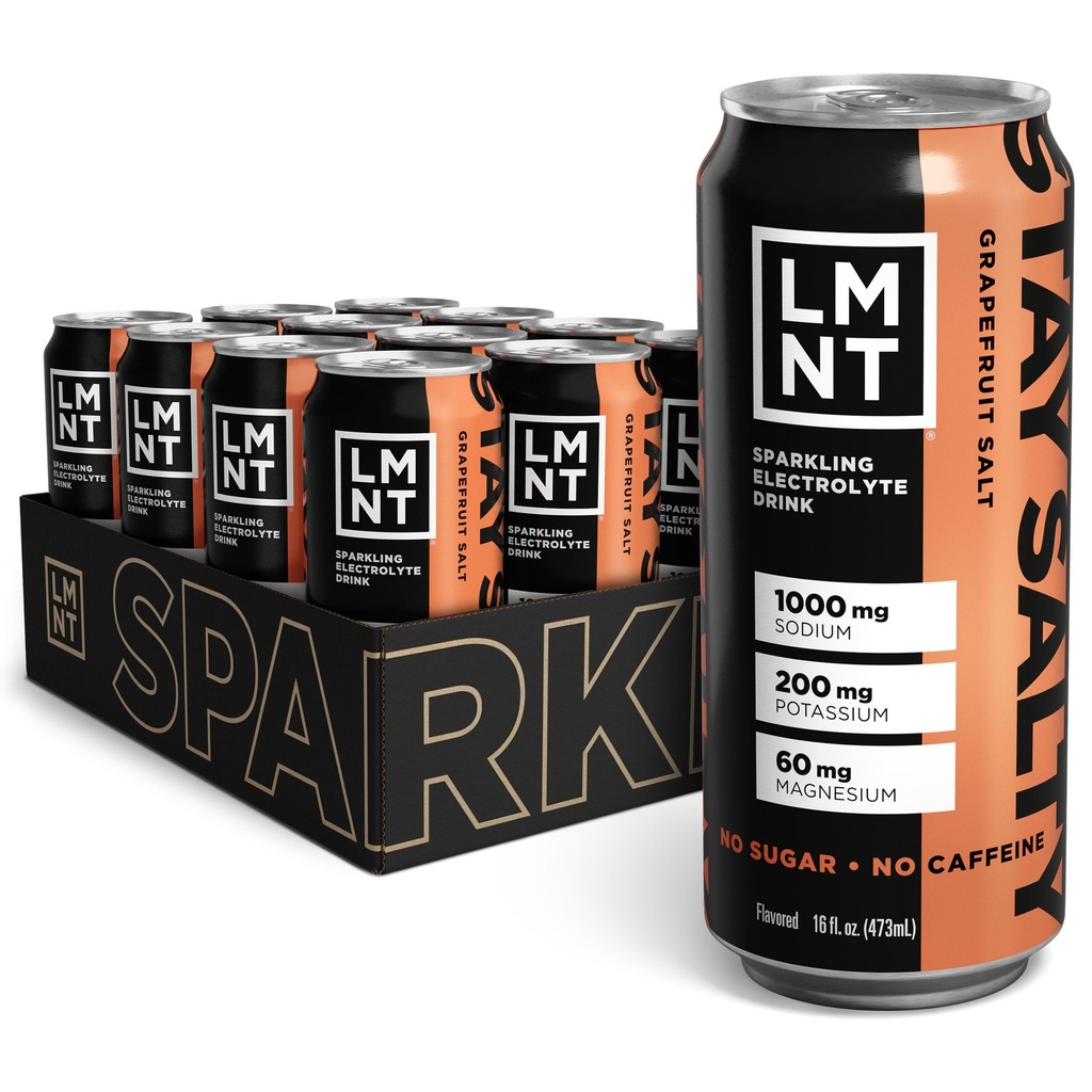Ποτό LMNT Sparkling Ηλεκτρολυτικό Ποτό - γκρέιπφρουτ Αλάτι 