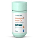 True Grace Omega-3 Fish Oil - 120 Softgels - 1400 mg EPA + DHA - Brain, Heart, Joint & Immune Health - Organic, Gluten Free, Soy Free