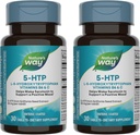Nature's Way 5-HTP, L-5- Hydroxytryptophan, Βοηθά να κάνει σεροτονίνη για να προωθήσει ένα θετικό Outlook*, βιταμίνη Β6, βιταμίνη C, Griffonia Bean Extract, 30 δισκία (συσκευασία May Vary) - 2 Pack