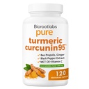 Biorootlabs Turmeric Curcumin Supplement 1000mg – 95% Curcuminoids with Ginger, Bee Propolis, Black Pepper, MCT Oil – High Absorption Formula for Wellness & Immune Support – 120 Capsules(1)