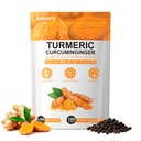 Turmeric Curcumin with 95% Curcuminoids | 180 Vegan Capsules | Enhanced with Black Pepper & Ginger | Plus Bee Propolis, MCT Oil & Fat-Soluble Vitamin C | Filler Free Formula